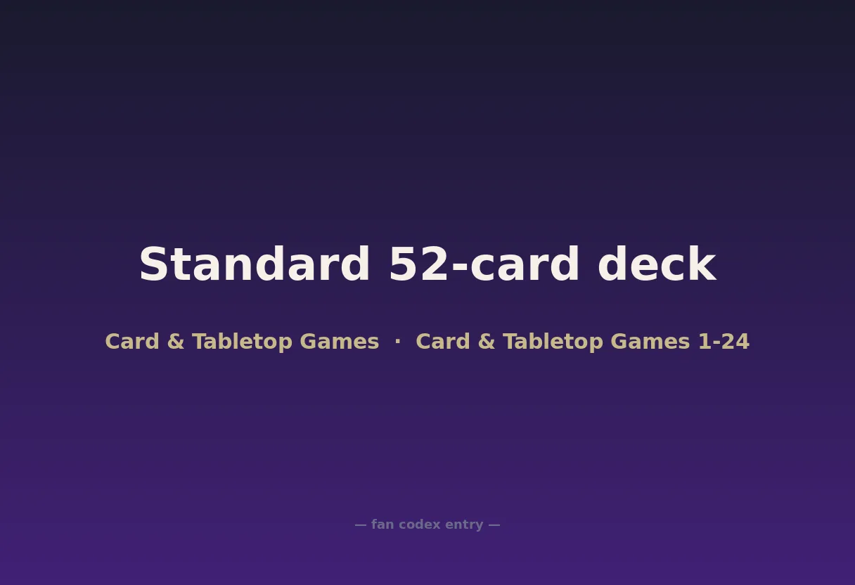 Standard 52-card deck