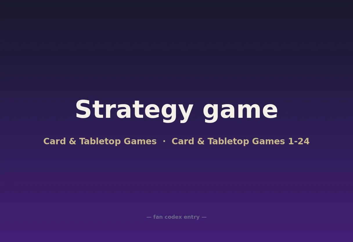 Strategy game