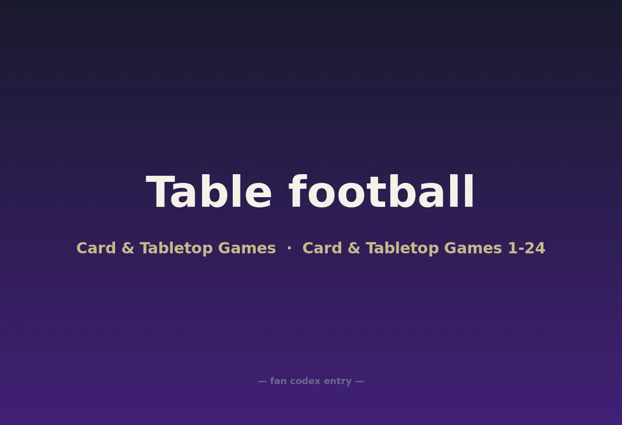 Table football