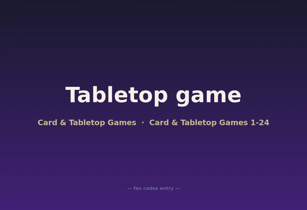 Tabletop game
