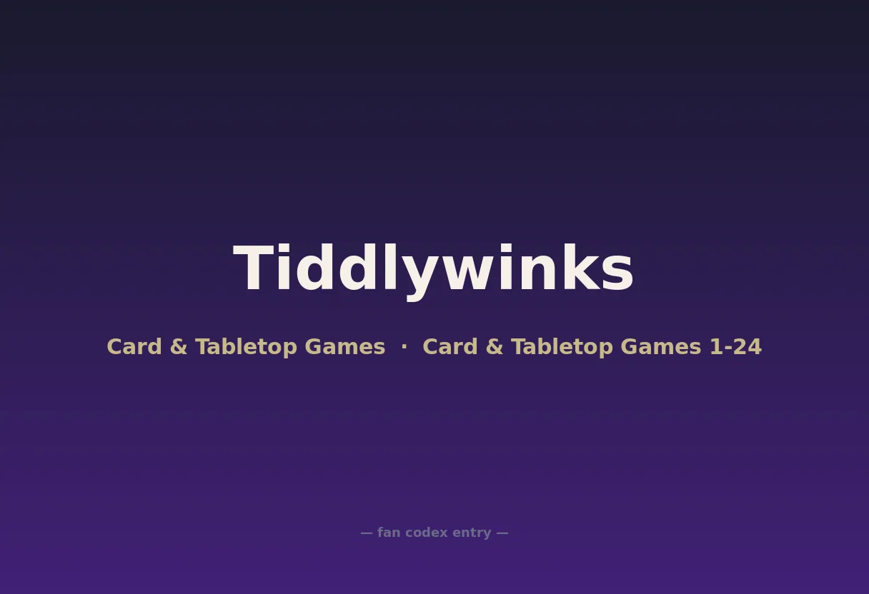 Tiddlywinks