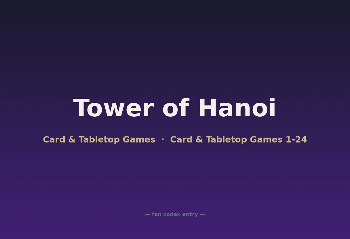 Tower of Hanoi
