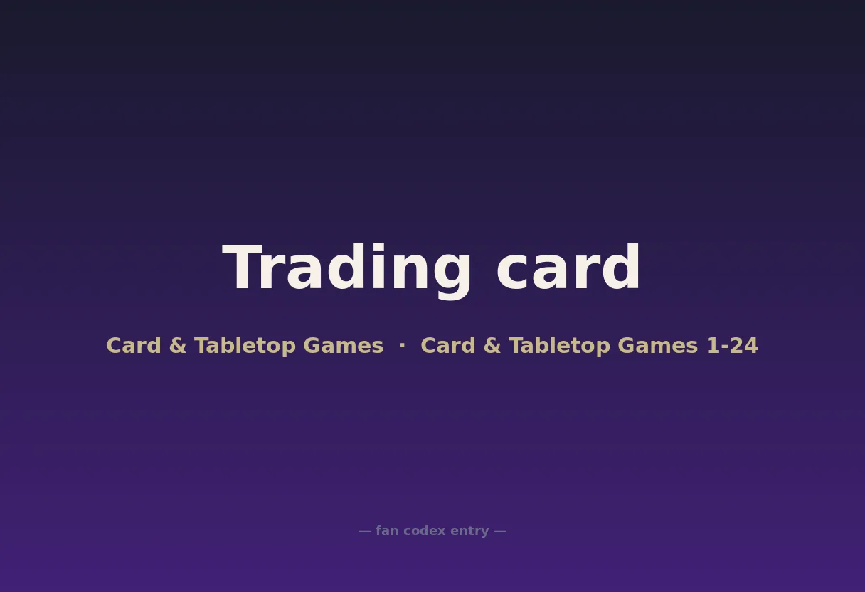 Trading card