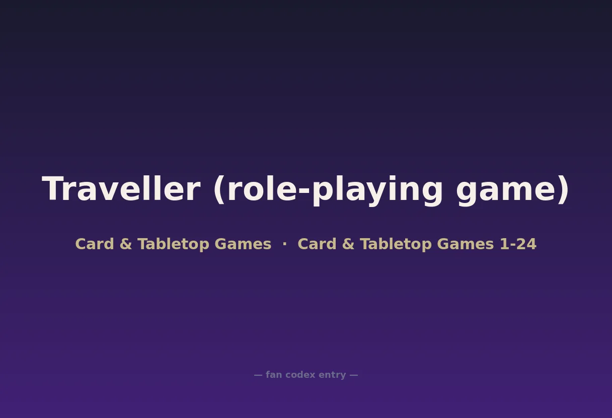 Traveller (role-playing game)
